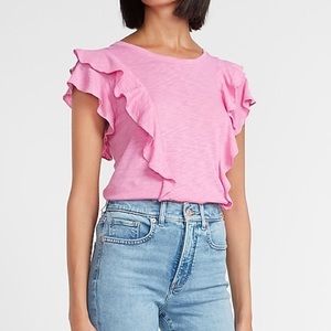 Express ruffle tee